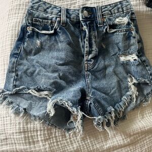 High rise Jean shorts